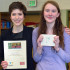 First-place winner in slam poetry competition McKinley Rodriguez (left) and runner-up Mai O'Neill will advance to state on March 15.