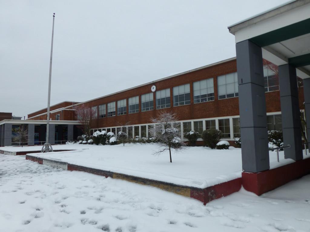 Lincoln High School during the last two snow days.