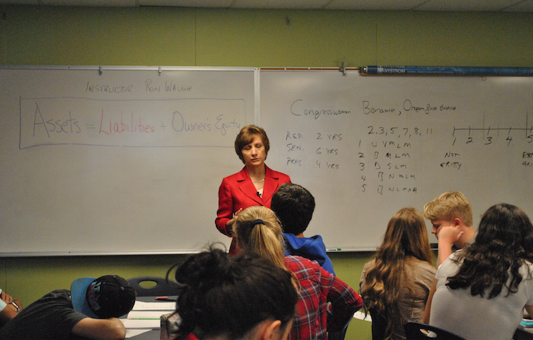 Bonamici toured Lincoln and talked to students on Sept. 2.