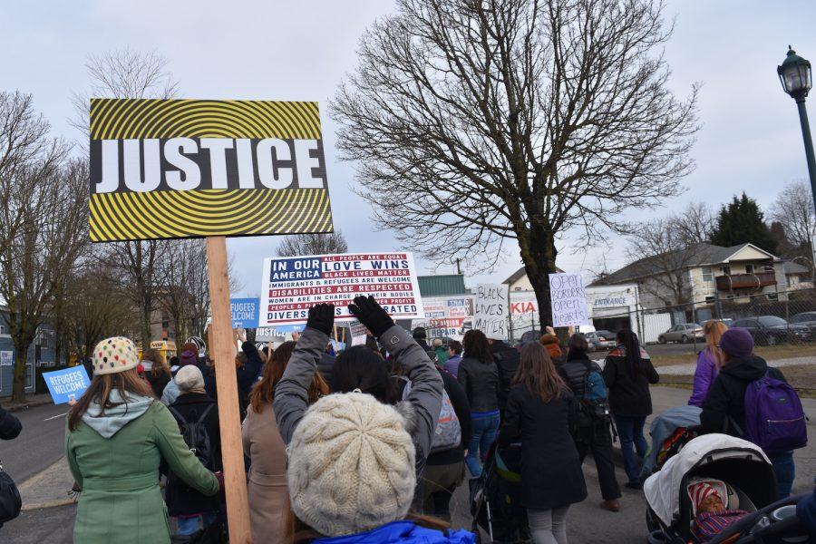 The March for Justice and Equality drew thousands of participants Jan. 28.