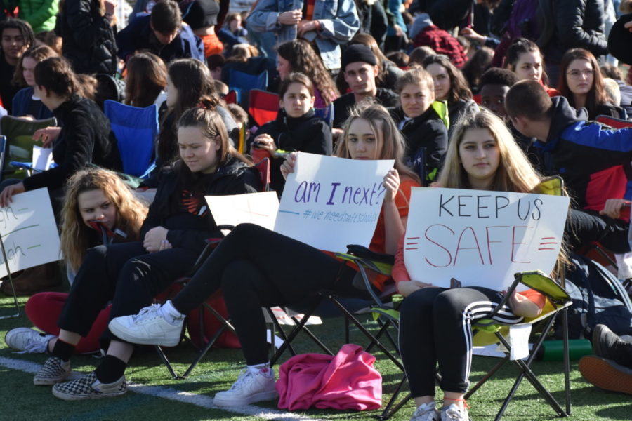 Students walked out on March 14 to protest lack of action on school shootings.