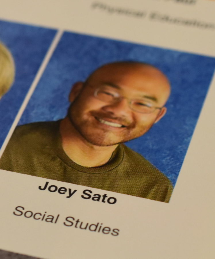 Joey Sato pictured in the 2011-12 yearbook. Sato was the subject of several sexual misconduct complaints that year.
