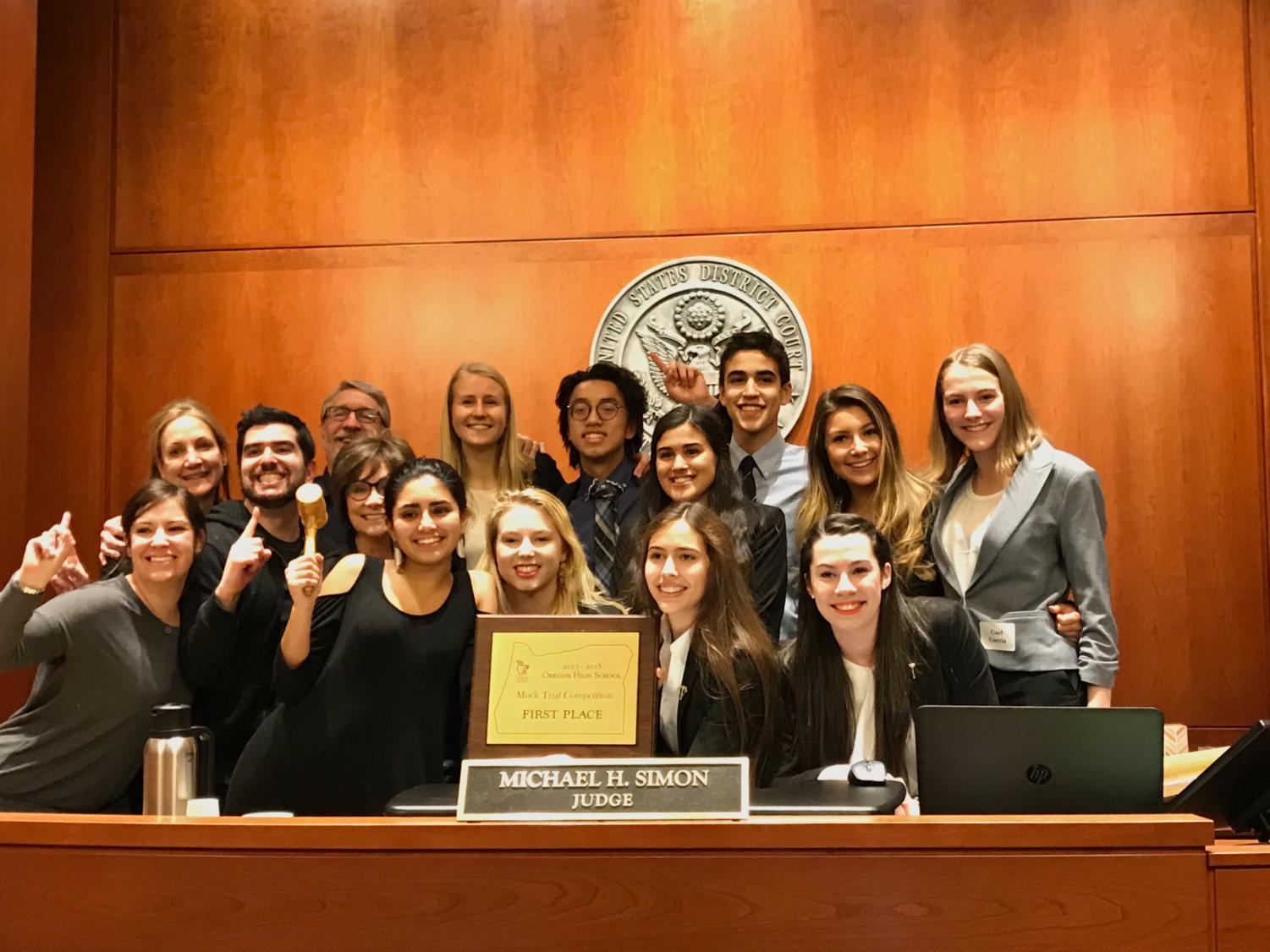 Top, left to right: Coach Sara Matarazzo, coach Rob Schlachter, senior Julia Dodson, senior Kevin Nguyen, senior Clara Schwab, freshman Jonas Schwab, senior Laurel Douthit, senior Savannah Bowerfind | Bottom, left to right: Coach Laura Siegel, coach Brian Kettler, coach Mara Schlachter, senior Lea Kapur, senior Katie Swigart, senior Nathalia Leon, senior Julia Espinosa