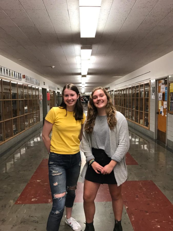Juniors Madeline Gochee (left) and Caitlyn Aldersea will lead the school as ASB co-presidents next
year.
