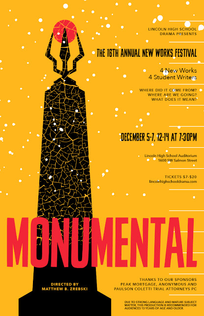 Monumental is a collection of plays written by Lincoln students.