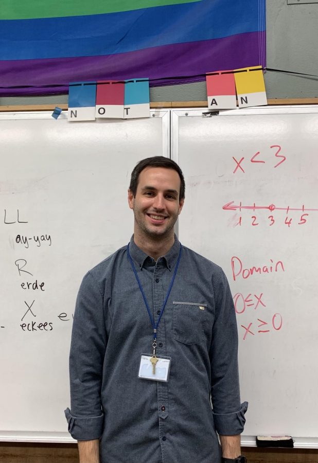 Andrew Jehle is a new math teacher at Lincoln this year. He’s excited to create in-person relationships with students.