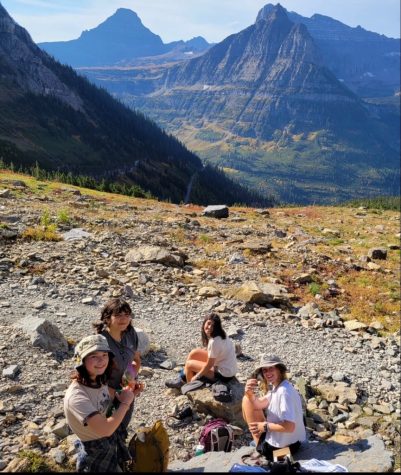 Zoë Jocobs is pictured camping in Glacier National Park and hiking in Montana during her semester on a ARCC gap year program.