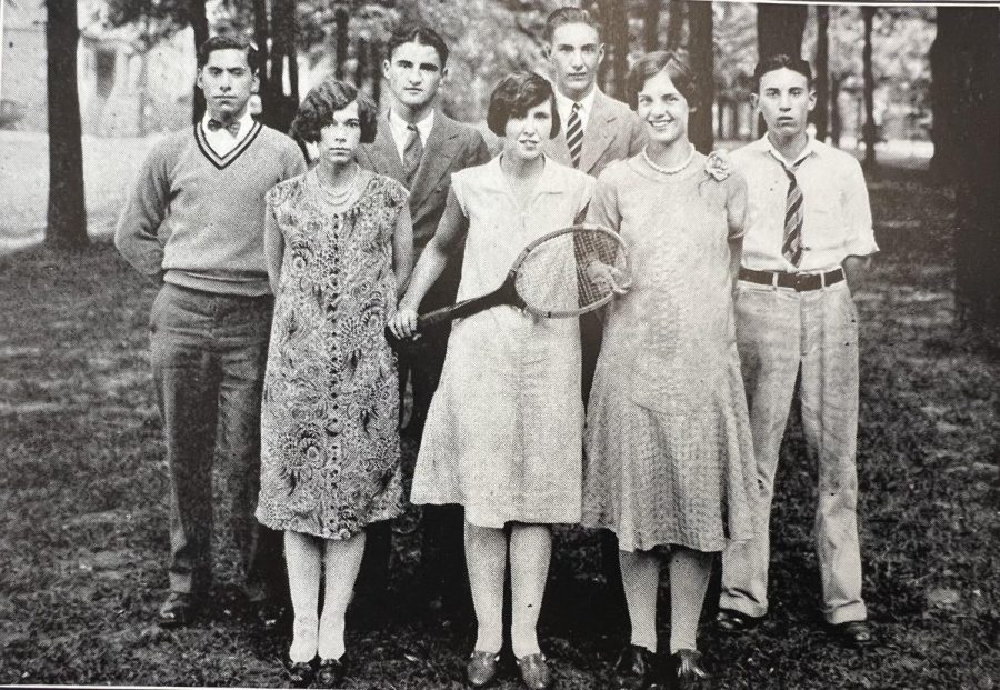 The 1926 Lincoln tennis team. According to Lincoln’s publication archive, Lincoln tennis has existed as a major sport in Lincoln since 1916, but it wasnt until 1928 that two separate gender-specific teams were created.