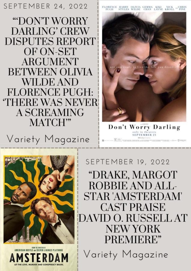 Headlines about Olivia Wilde’s “Dont Worry Darling” and David O. Russells “Amsterdam” illustrate contrasting focuses on the two directors. Men and women who work in Hollywood are often treated differently by the media.