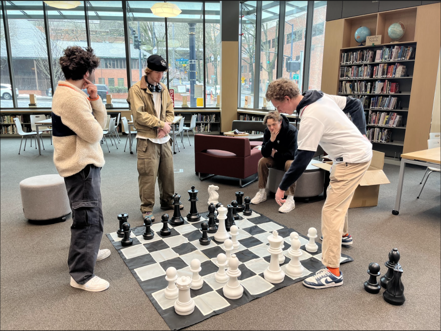 Cardinal at a game of chess