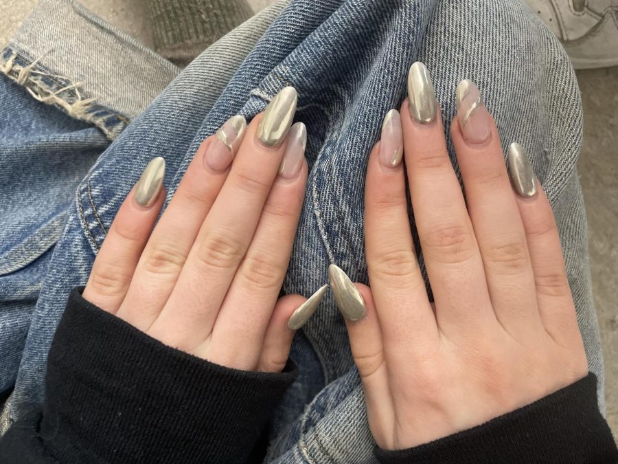Freshman Sofia Andersen appreciates long nails with an almond-shape. She has been getting acrylic nails since seventh grade and typically gets them done every month.  