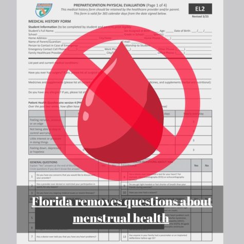  Florida’s new physical form no longer has questions about menstrual health. 
