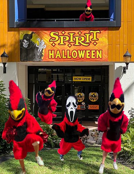 The Cardinal channels the power of Spirit Halloween and multiplies. Watch out! If you need advice or want to clone yourself like the cardinal can, email us at thecardinalconsultants@gmail.com.
