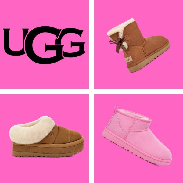 Ugg features a diverse line of boots and slippers including the Mini Bailey Bow II Boots (top right), the Tazzlita Slippers (bottom left) and the Classic Ultra Mini Boots (bottom right).