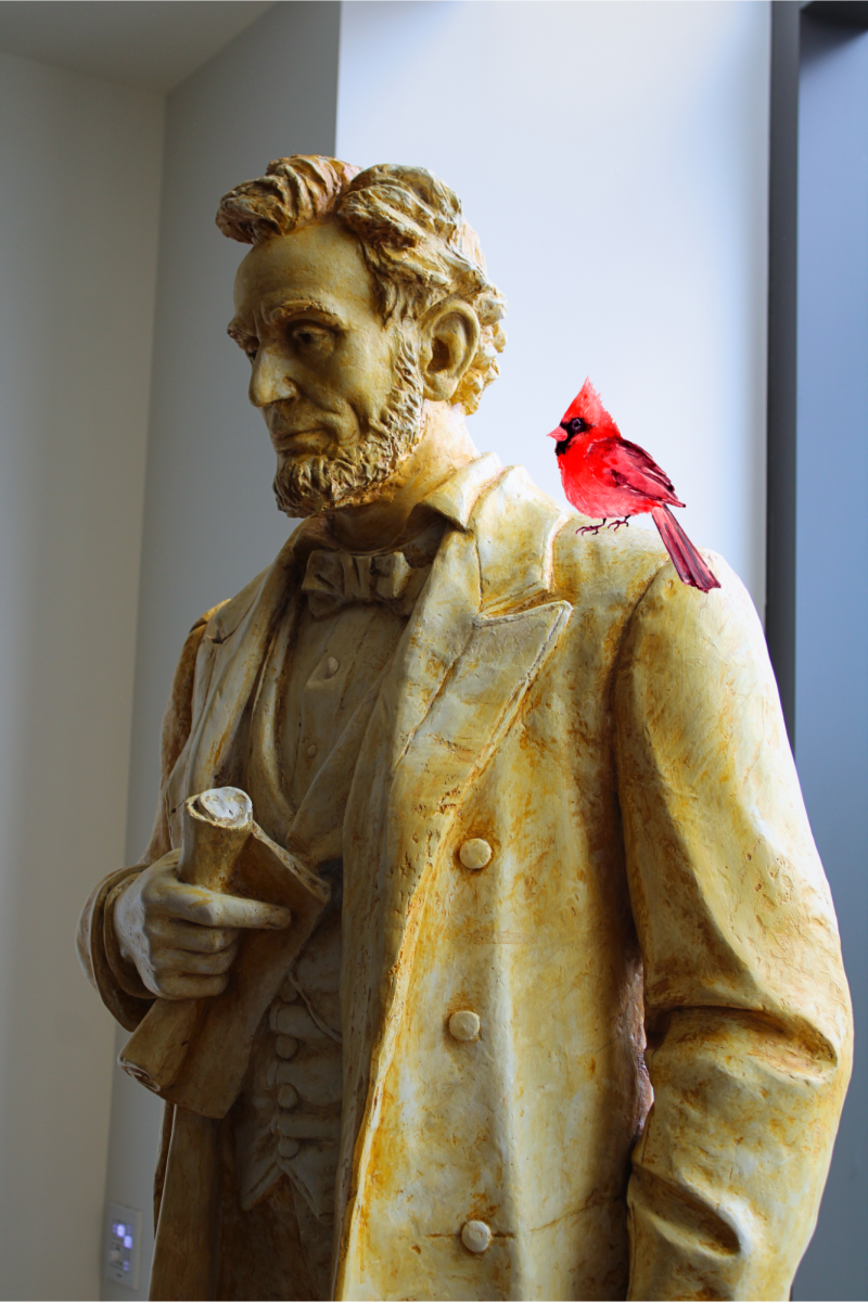 Butter Lincoln in all of his glory. Stop by the 2nd-floor common space sometime to chat it up with the President!