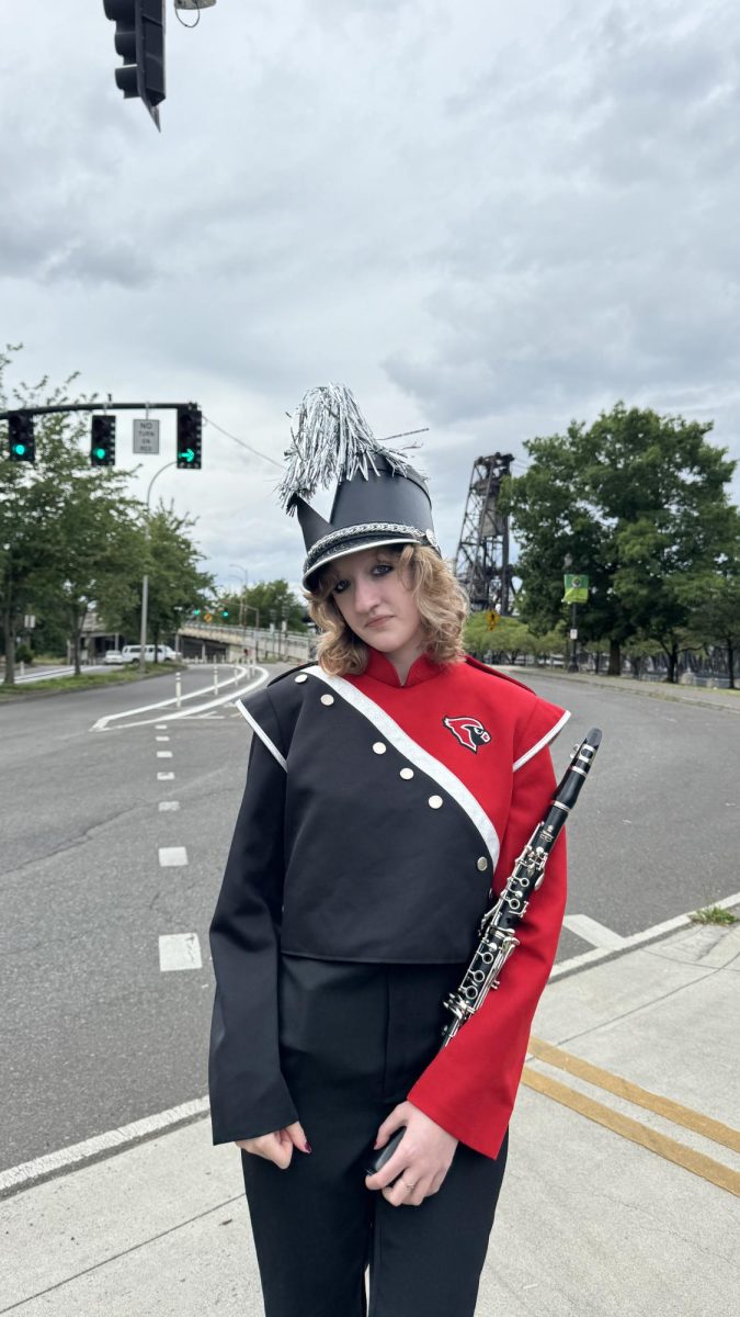  Zoey Westlund has been a part of yearbook for three years, and is a section leader in band.
