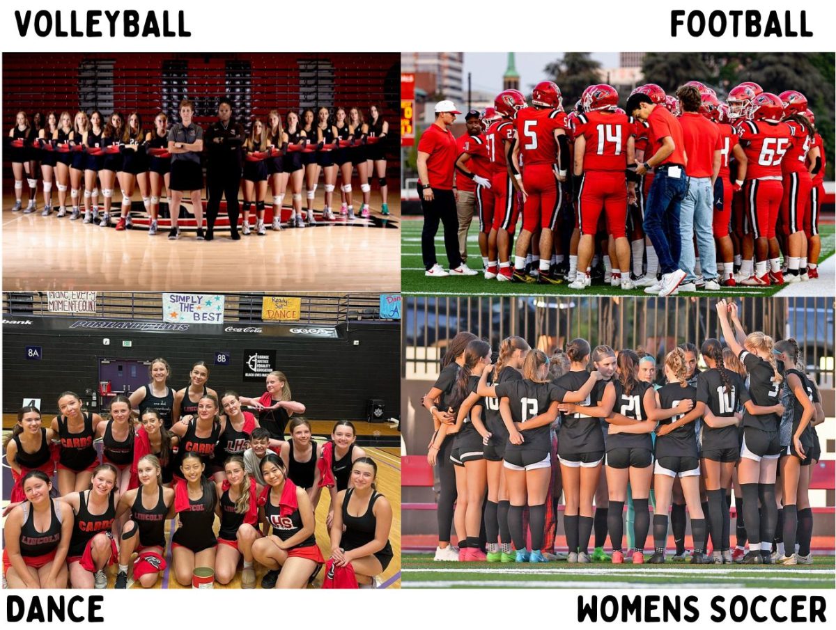 Lincoln's fall sports teams prepare for competition. 
Photo credits: 
Volleyball - Sarah Quist
Football - Sarah Quist 
Dance - Breaunna McCarthy Womens Soccer - Jon Rhodes