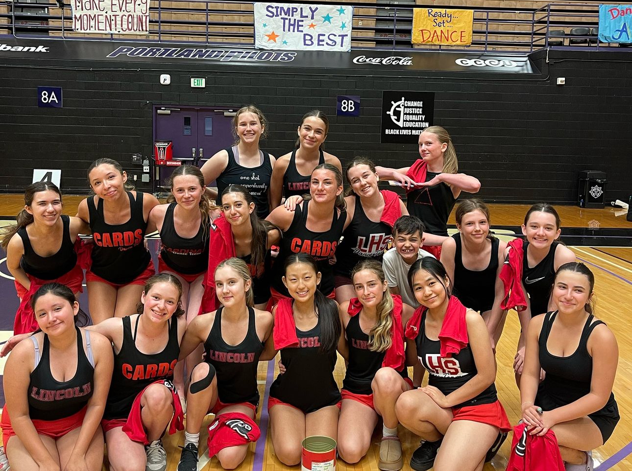 Lincoln's dance team is in the process of learning their routines for competition.

Photo courtesy of Breaunna McCarthy