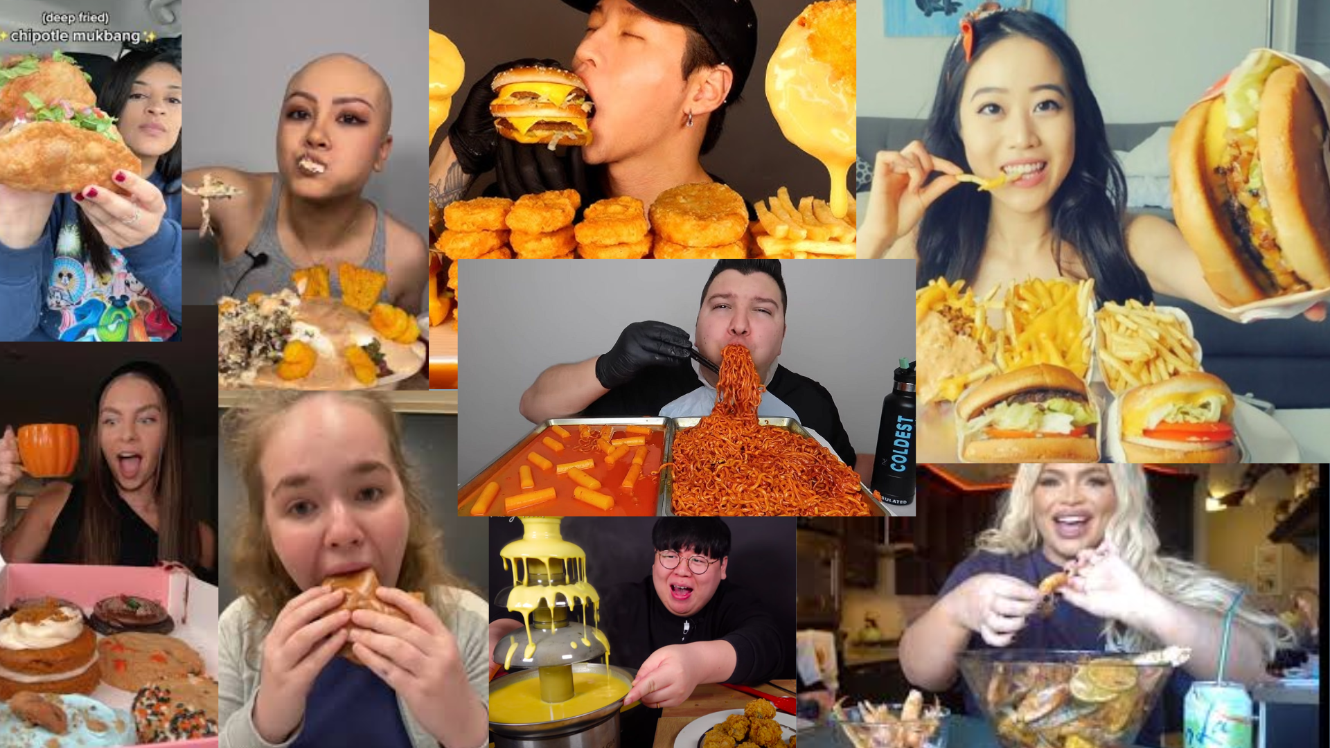 Mukbang video content has brought about discussions on social media regarding healthy eating and body image. 