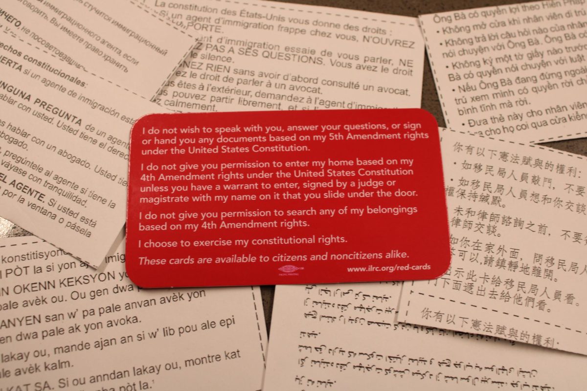 Following President Trump’s issue of 10 immigration-related executive orders, Lincoln has been providing cards that outline the rights of immigrants. These cards are in a variety of different languages and can be found in the main office.