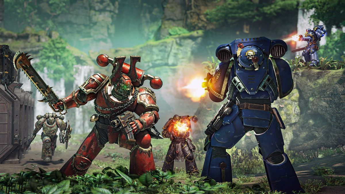 "Warhammer 40k Space Marine 2" is made by Saber Interactive.