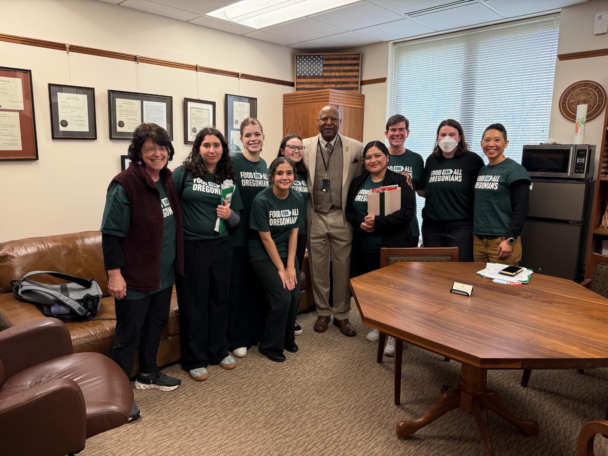 The Students for Housing Initiatives Club participated in a lobbying event in Salem with Oregon House Representatives. The club aims to bring more focus to the issue of houselessness in the Portland community and discuss legislation to address food insecurity.

Courtesy of Audrey Farrimond