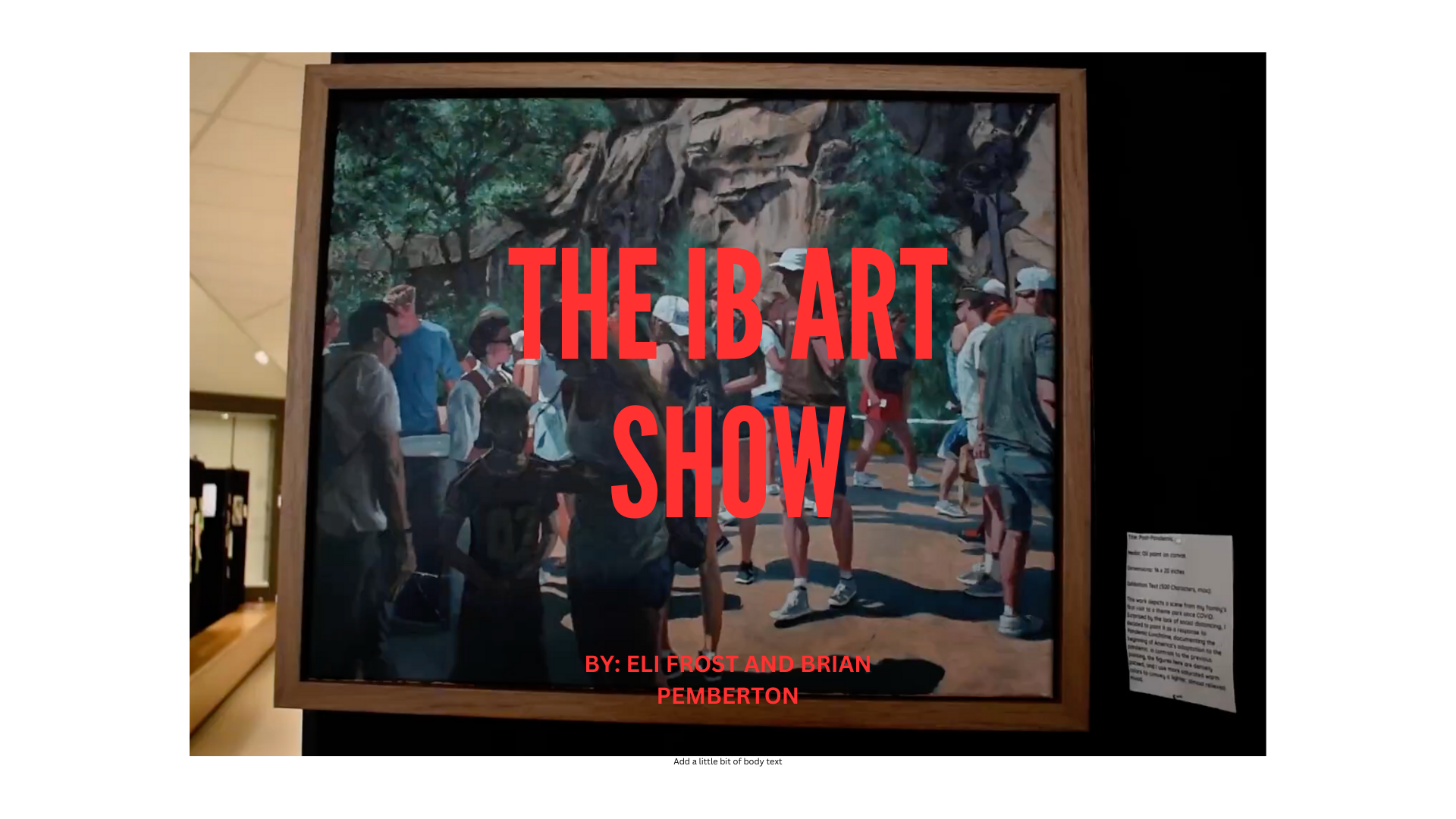 Video: A Spotlight on the IB Art Show