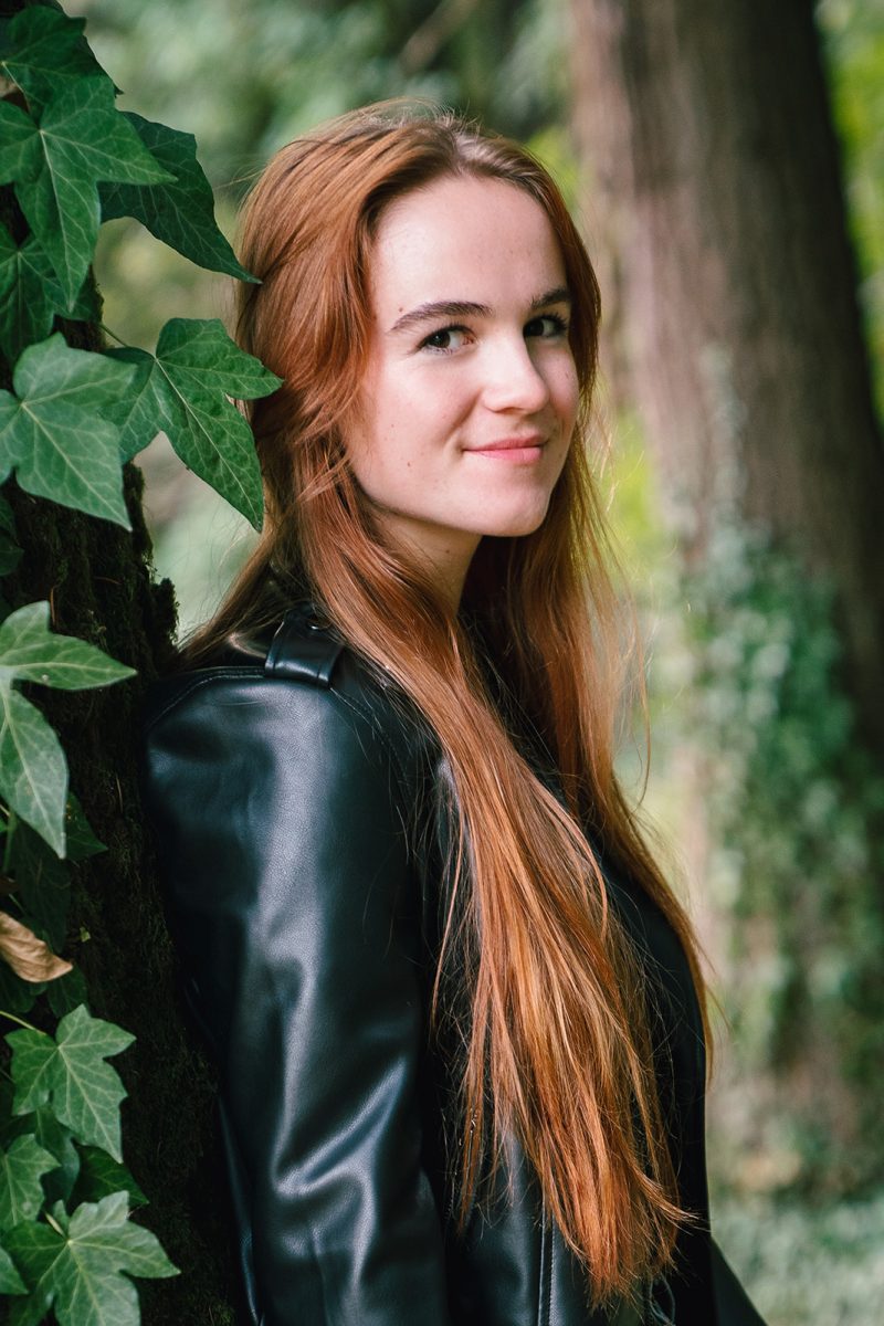 Senior Rose O’Neill’s favorite music artists are Arctic Monkeys, Lana Del Rey and Fleetwood Mac. Her most listened to song right now is “Silver Springs” by Fleetwood Mac.  

Photo by Katie Popoff 