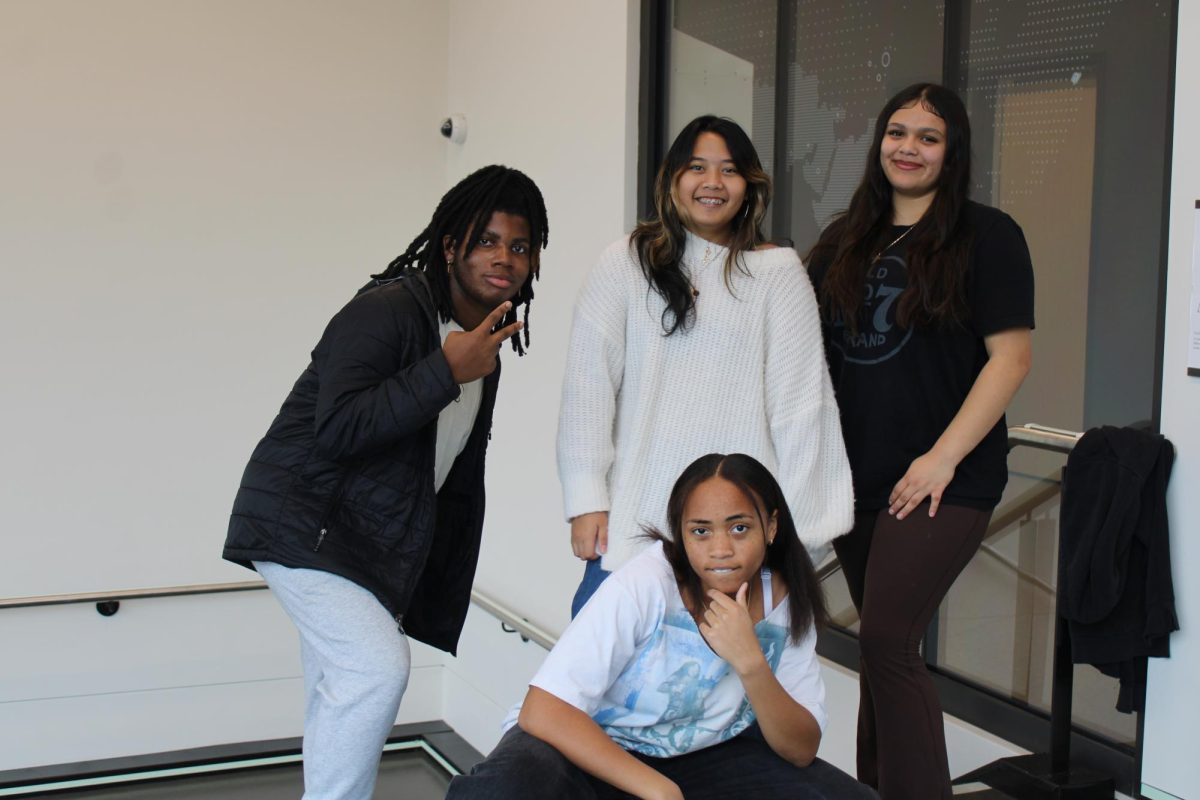 Sophomores Cedric Johnson and Citlali Guerrero are the founders of the club. Sophomores Noelle Hisona Verdeflor and Ceriya Stewart are the first to join. Photo taken by Sofia Jovanovic.