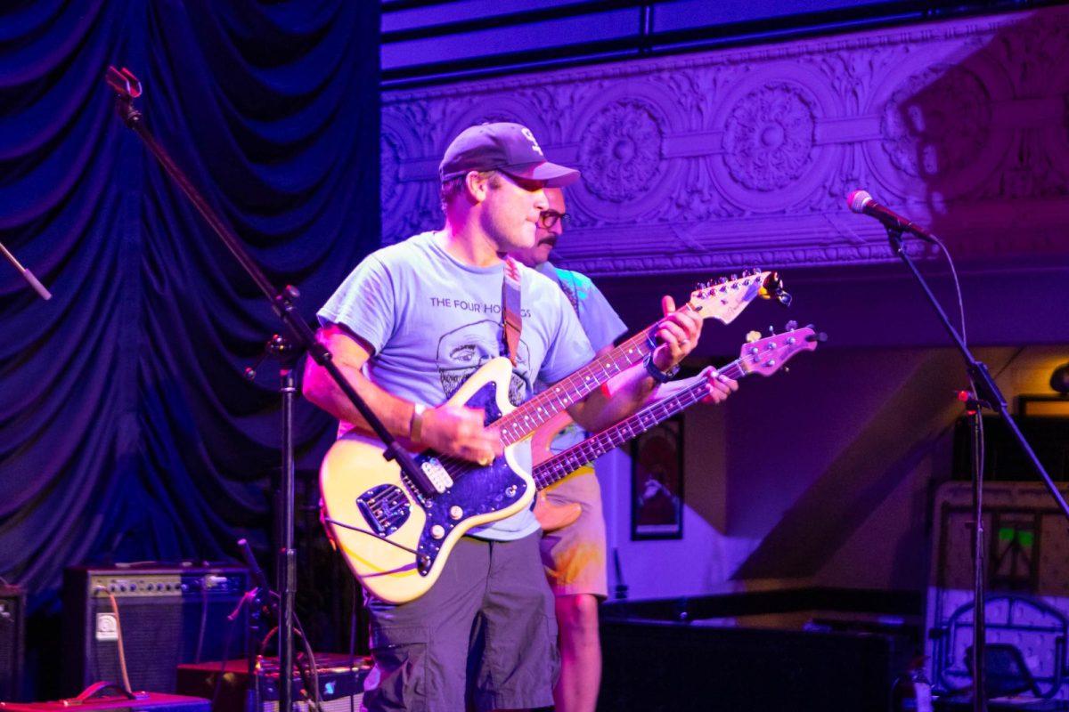 Chemistry teacher Nathan Watson still regularly meets with the members of his band to play music. Courtesy of Nathan Watson.